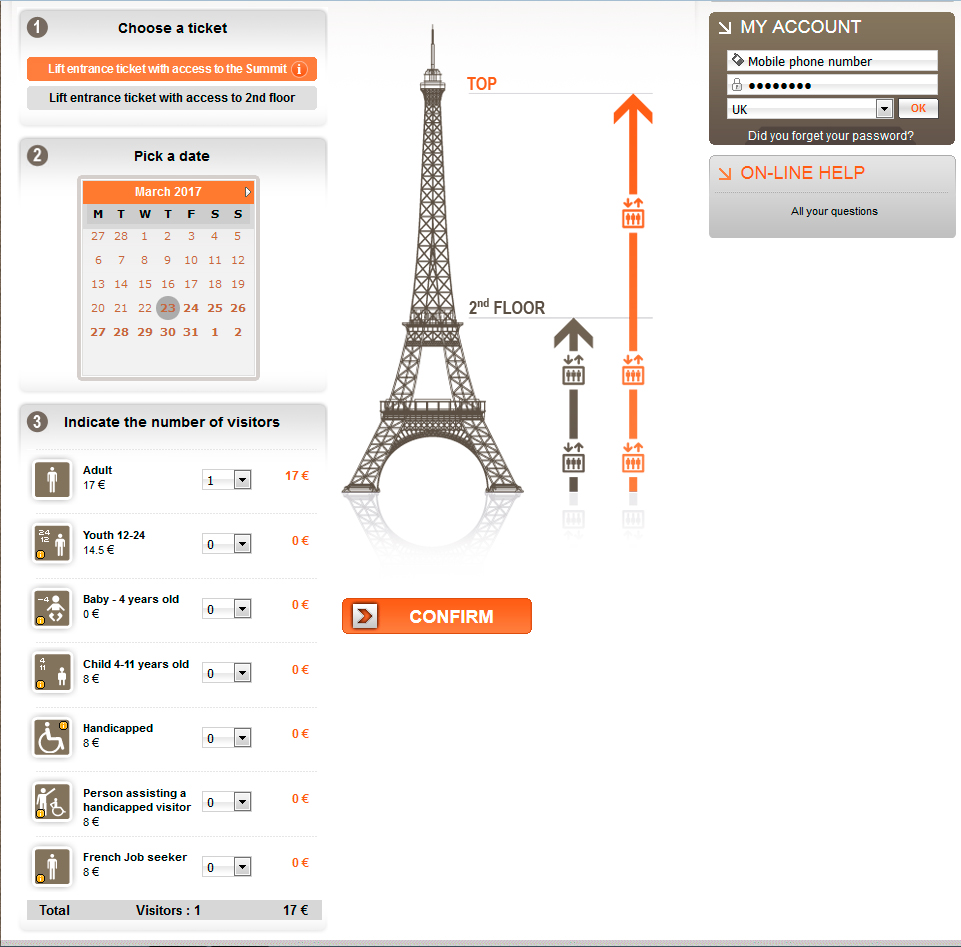 ¿Cuánto cuesta un boleto para ver al París?